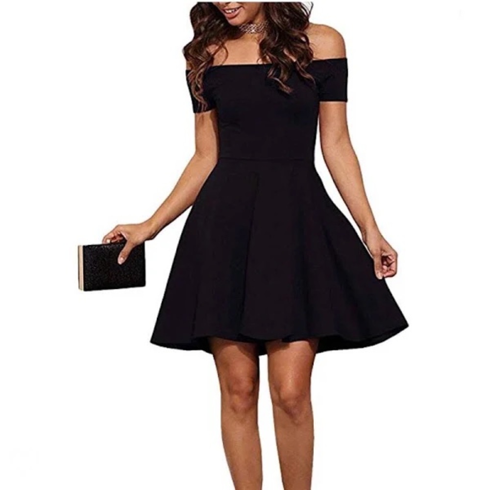 Black Off the shoulder Dress